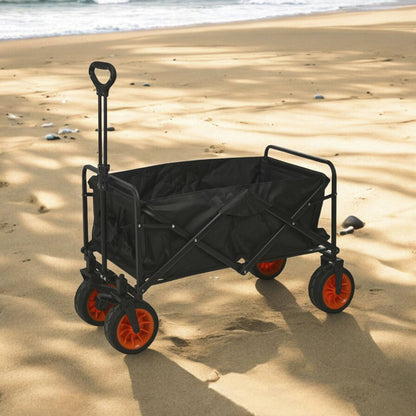 Well Home Carro De Playa Plegable De Acero Y Poliéster, Resistente Y Espacioso 87x54x59cm_2
