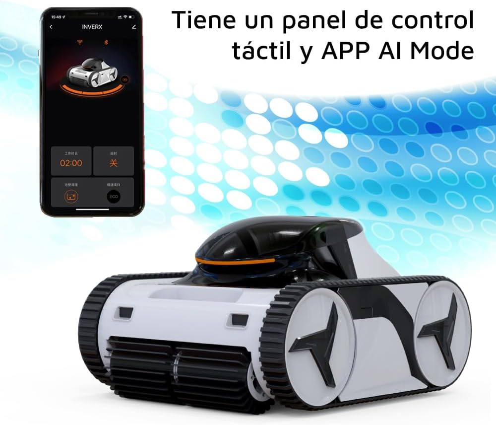 Pqs - Robot Limpiafondos Automático De Piscina Inverx 30 - Piscinas De Hasta 20 X 6 Metros_4