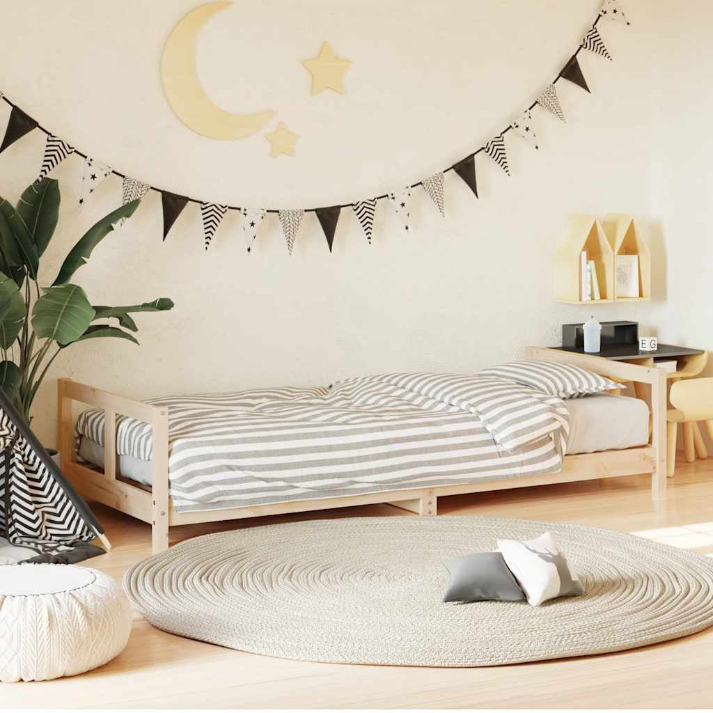 Vidaxl Estructura De Cama Para Niños Madera Maciza De Pino 80x200 Cm_1