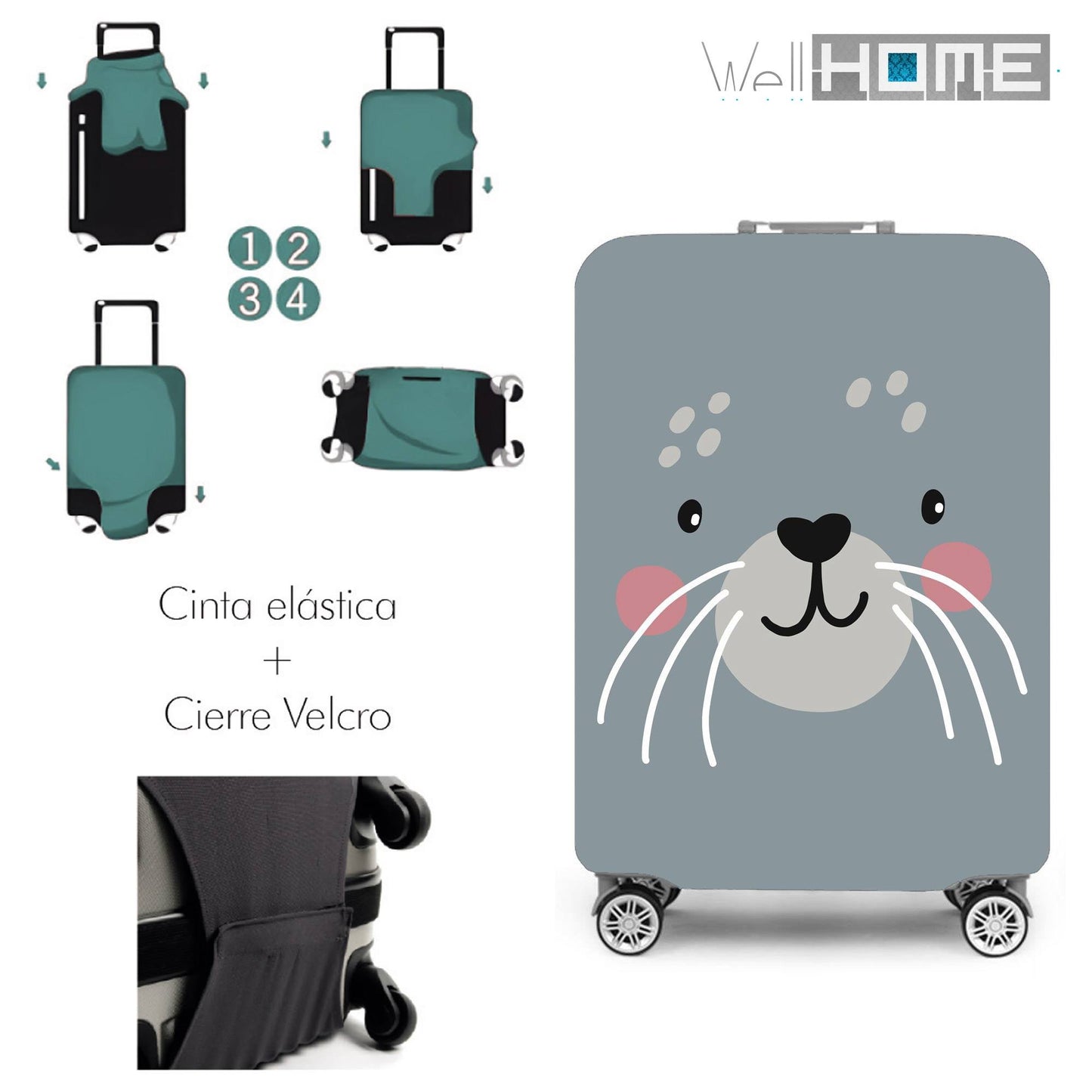 Set Trolley + Neceser cutie Cat: Diversión Y Seguridad En Cada Aventura_3