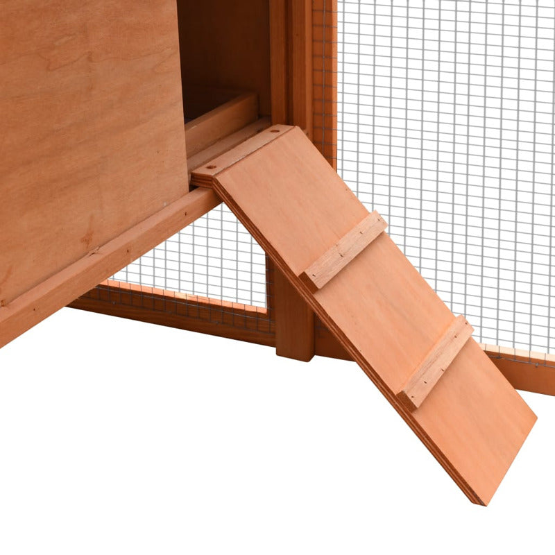 Vidaxl Gallinero Madera Maciza Pino Y Abeto 170x81x110 Cm_5
