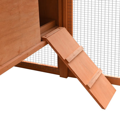Vidaxl Gallinero Madera Maciza Pino Y Abeto 170x81x110 Cm_5