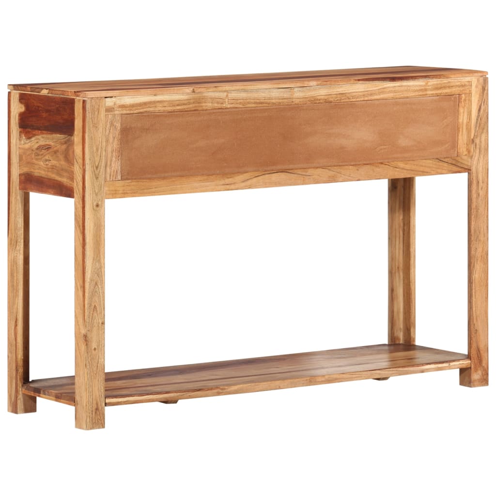 Mesa Consola Madera Maciza De Acacia 110x35x75 Cm_2
