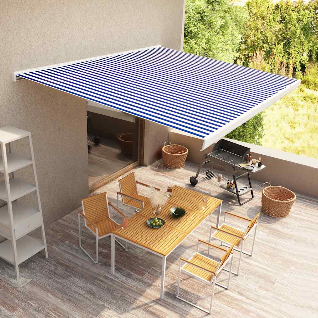 Toldo De Carrete Motorizado Azul Y Blanco 400x300 Cm_1