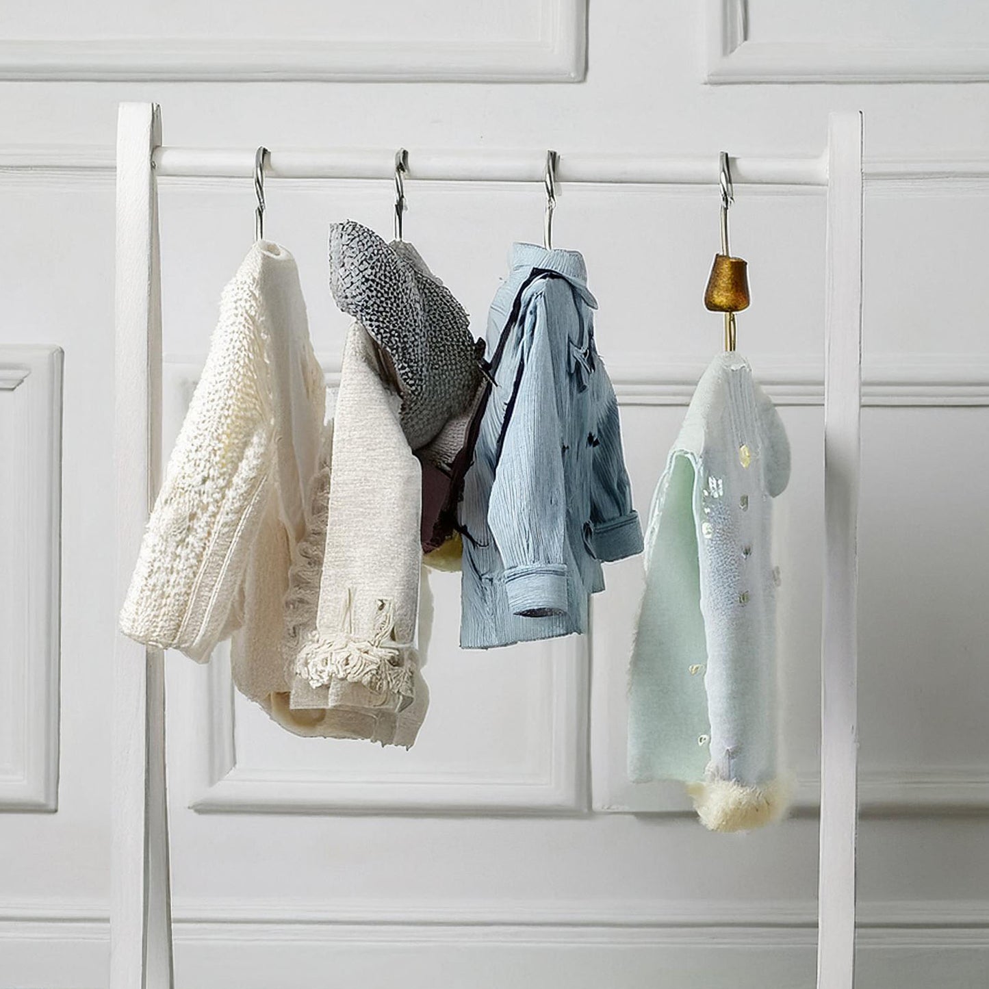 Wellhome Perchero Infantil Madera Blanco