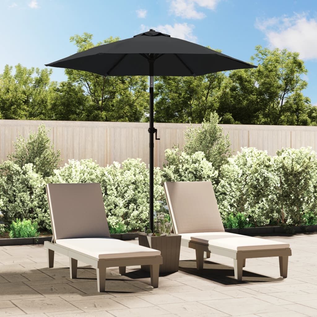 Vidaxl Sombrilla De Aluminio Gris Antracita 200x224 Cm_1