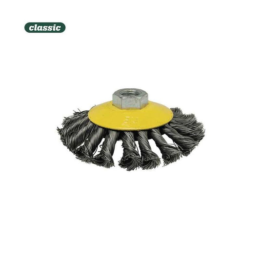 Cepillo Conico De Alambre Trenzado 100mm Fhr100 Mota_0