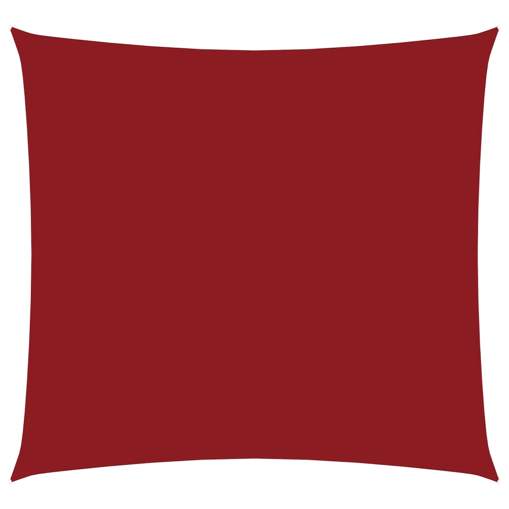 Toldo De Vela Cuadrado Tela Oxford Rojo 2,5x2,5 M_0