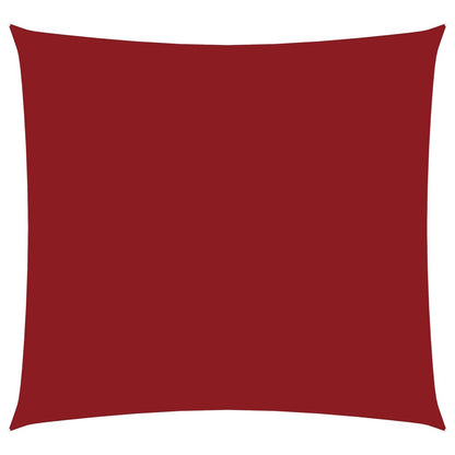 Toldo De Vela Cuadrado Tela Oxford Rojo 3,6x3,6 M_0