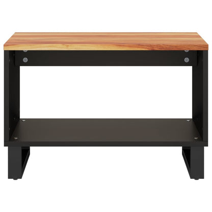 Mesa De Centro De Madera Maciza De Acacia 60x50x40 Cm_1