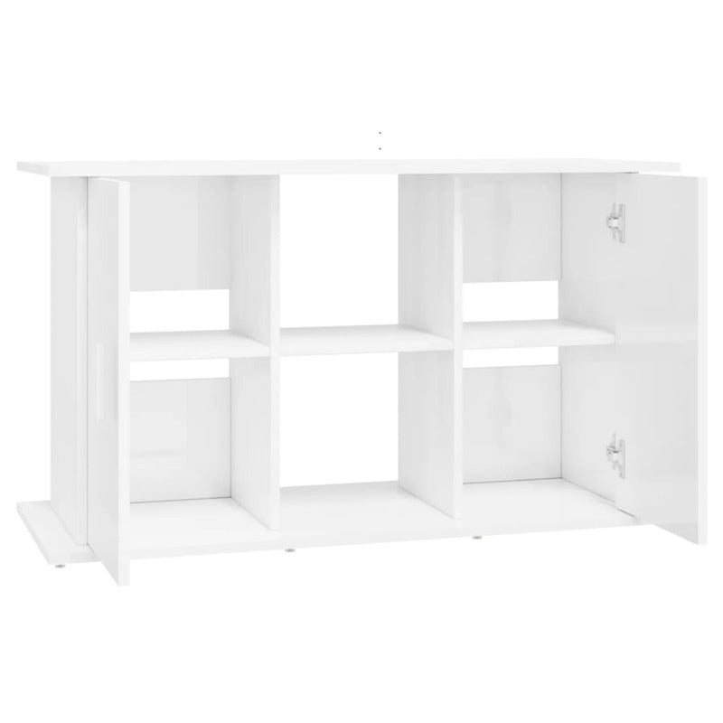 Vidaxl Soporte De Acuario Madera Ingeniería Blanco Brillo 101x41x58 Cm_5