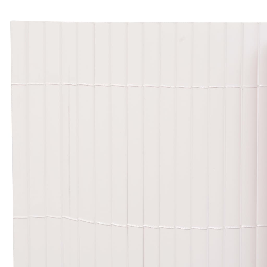 Valla De Jardín De Doble Cara Blanco 90x400 Cm / Vetonek_0