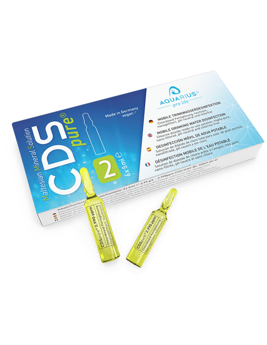 Aquarius Pro Life - Cdspure : Solución De Dióxido De Cloro 6x5ml En Ampollas De Vidrio