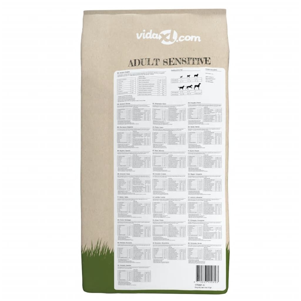Vidaxl Comida Seca Para Perro Premium Adult Sensitive Lamb & Rice 15kg_3