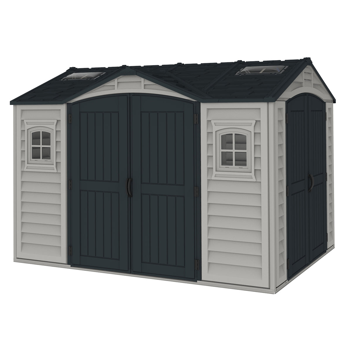 Caseta Jardín Apex Pro Plus 10.5×8 Pvc Gris Claro/oscuro_0