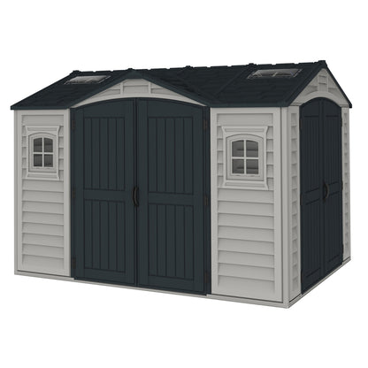 Caseta Jardín Apex Pro Plus 10.5×8 Pvc Gris Claro/oscuro_0