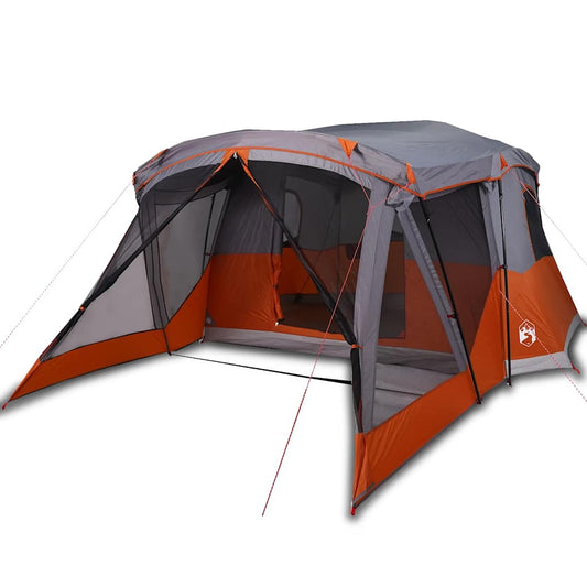 Tienda De Campaña Con Porche 4 Personas Impermeable Naranja_0