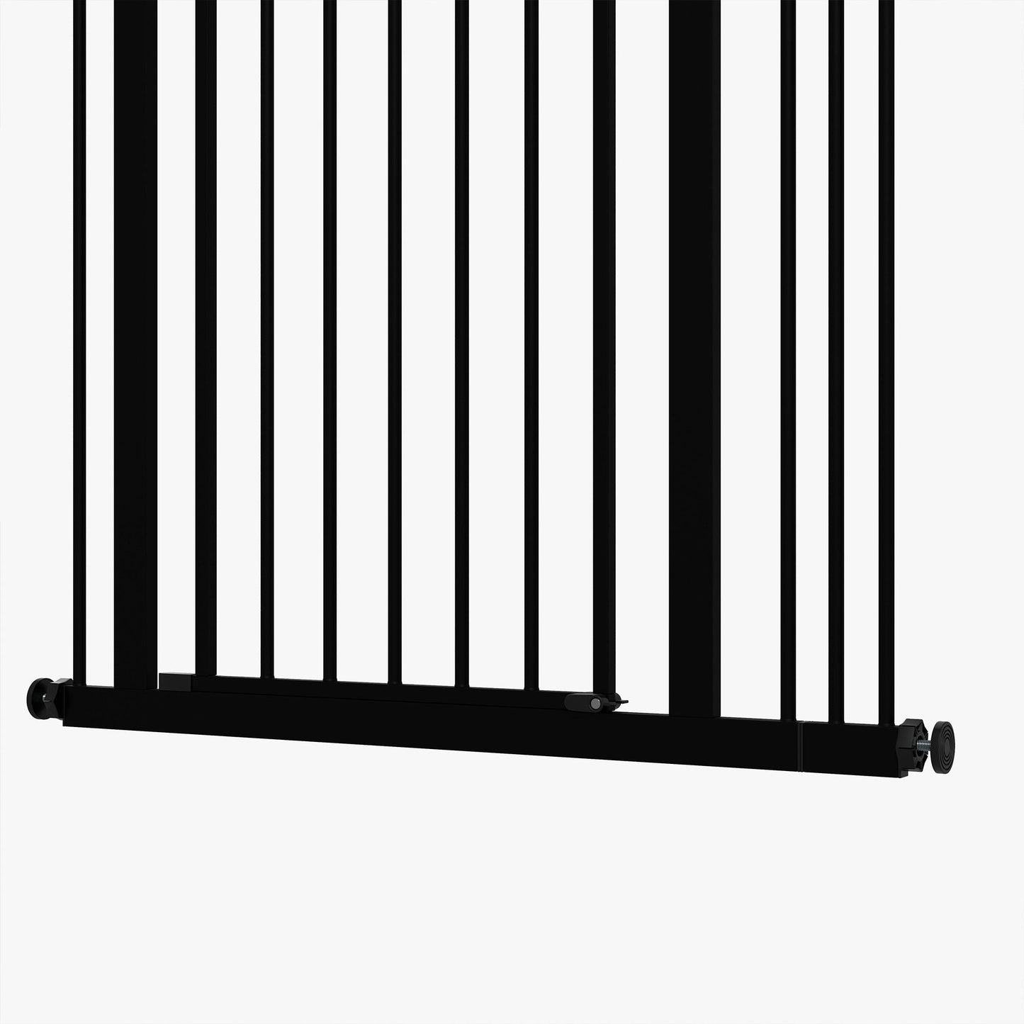 Pawhut Barrera Para Perros Con Ancho Ajustable 74-87 Cm Con Extensión Negro_3