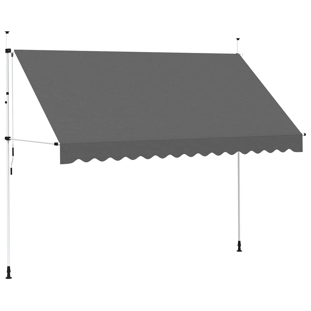 Toldo Retráctil De Operación Manual Antracita 350 Cm_0