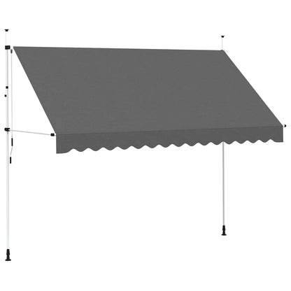 Toldo Retráctil De Operación Manual Antracita 350 Cm_0