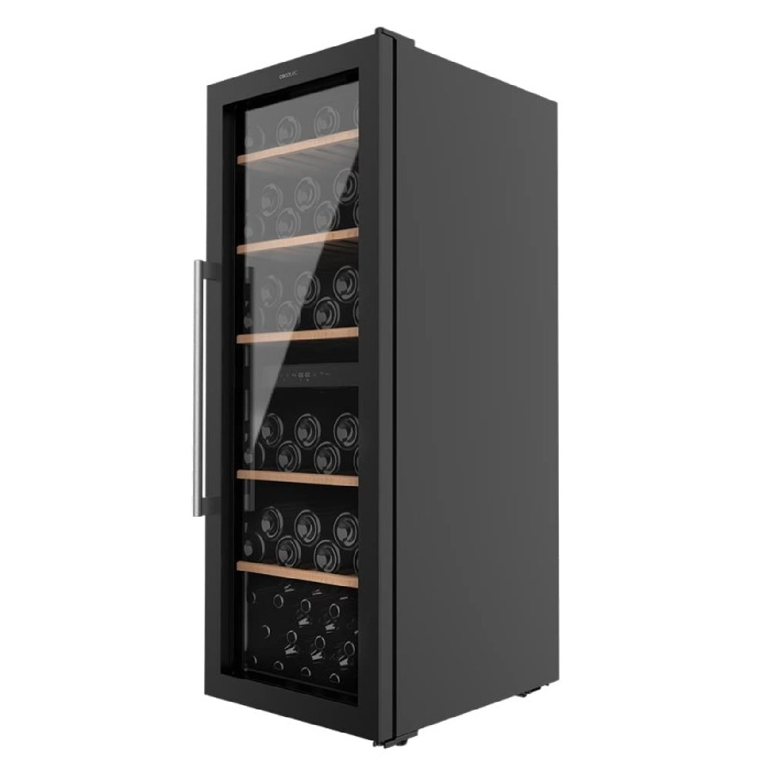 Vinoteca De 77 Botellas Bolero Grandsommelier Duo 77000 Black. 193 L, Sistema Compresor De Enfriamiento, Display, Control Táctil, Temperatura Regula_0