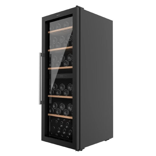 Vinoteca De 77 Botellas Bolero Grandsommelier Duo 77000 Black. 193 L, Sistema Compresor De Enfriamiento, Display, Control Táctil, Temperatura Regula_0