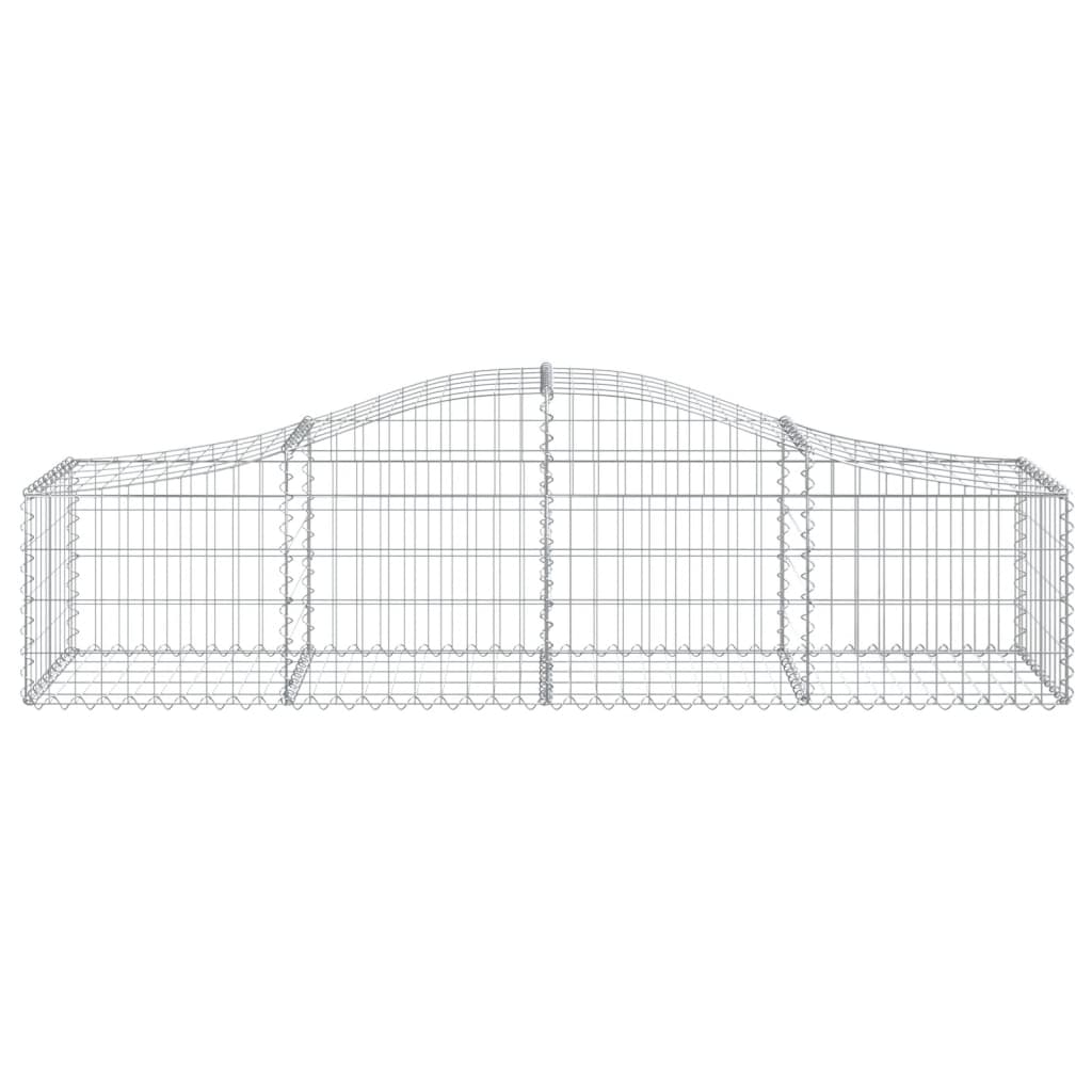 Cestas Gaviones 15 Uds Forma De Arco Hierro 200x50x40/60 Cm_3