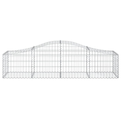 Cestas Gaviones 15 Uds Forma De Arco Hierro 200x50x40/60 Cm_3