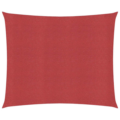 Vidaxl Toldo De Vela Rojo Hdpe 160 G/m² 6x6 M_0