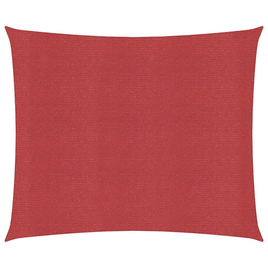 Vidaxl Toldo De Vela Rojo Hdpe 160 G/m² 6x6 M_0
