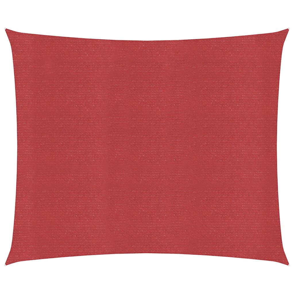 Vidaxl Toldo De Vela Rojo Hdpe 160 G/m² 4,5x4,5 M_0