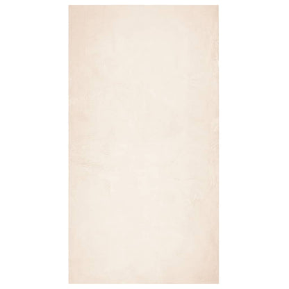 Vidaxl Alfombra De Pelo Corto Suave Lavable Huarte Beige 60x110 Cm_0