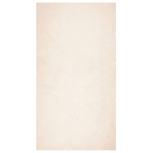 Vidaxl Alfombra De Pelo Corto Suave Lavable Huarte Beige 60x110 Cm_0