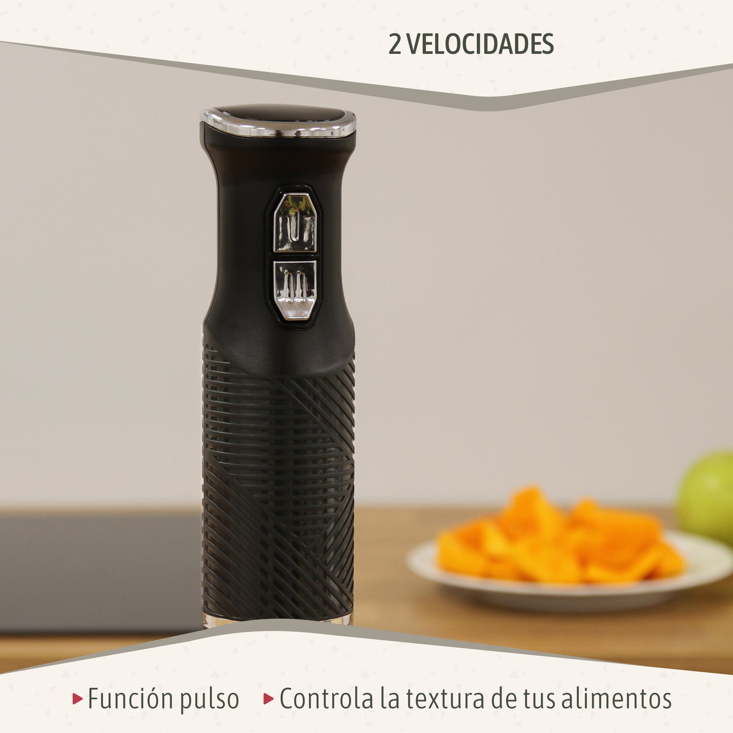 Briebe Elegance Set Batidora De Mano 2 Velocidades + Batidora Varillas Eléctrica 5 Velocidades + Turbo, Skt1187blk,negro_5