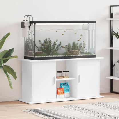 Vidaxl Soporte Para Acuario Madera De Ingeniería Blanco 121x41x58 Cm_1