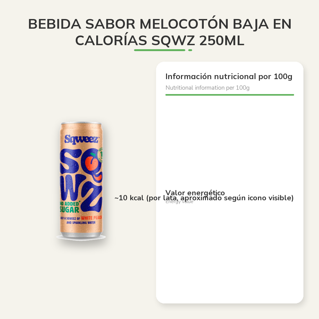 Información nutricional