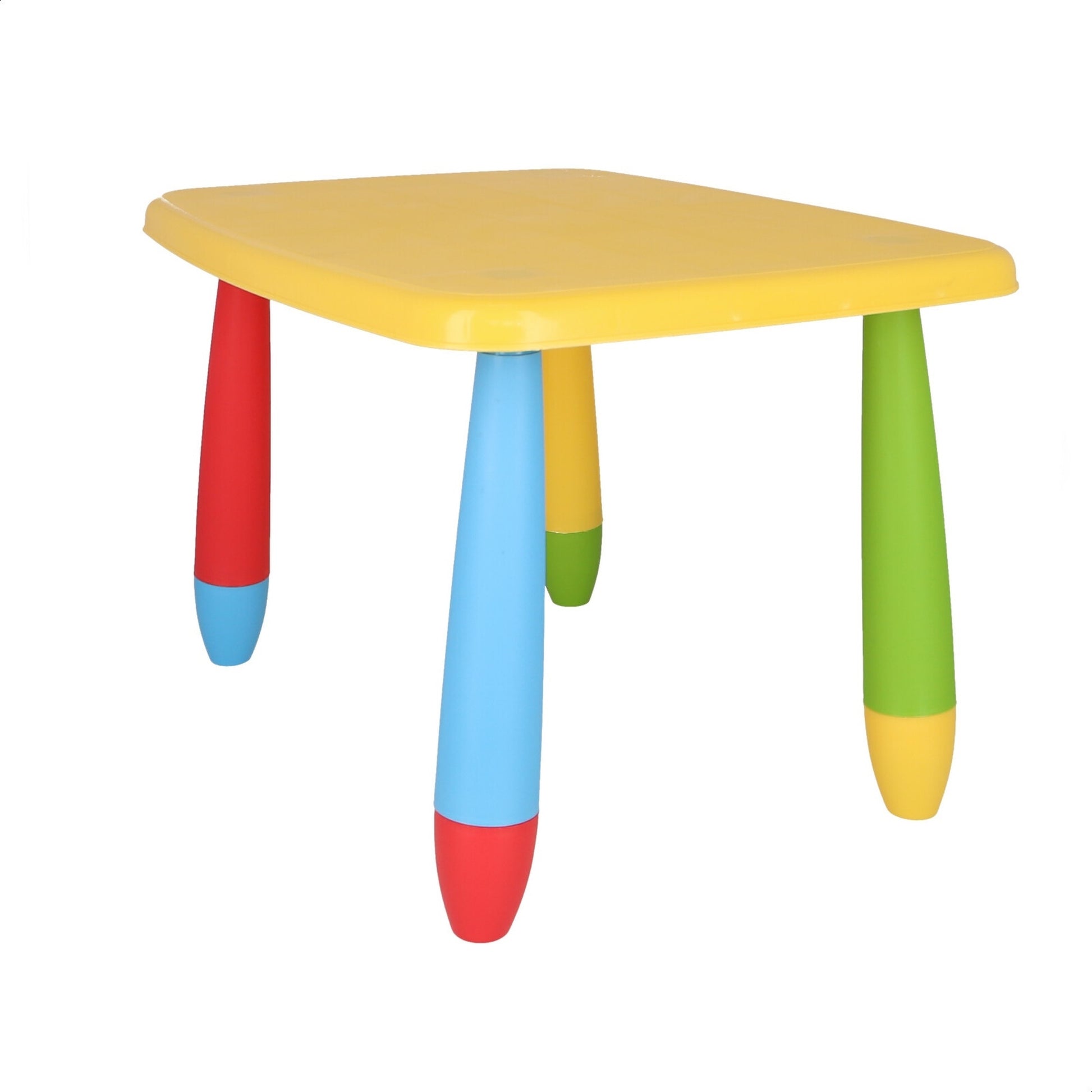 Mesita Infantil Rectangular Amarilla, Y 2 Sillas