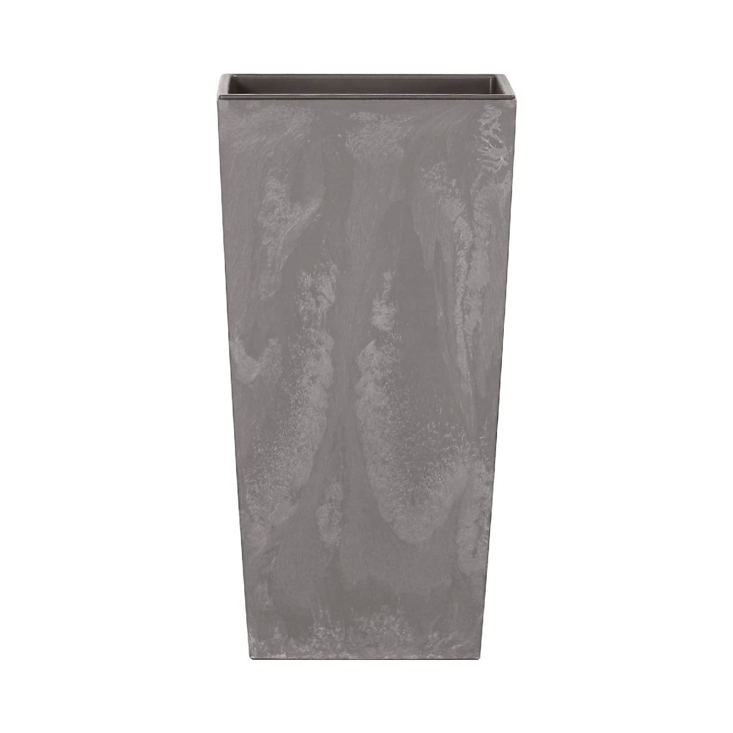 Maceta Alta 16,3 L Prosperplast Urbi Square Effect De Plástico Con Depósito En Color Gris Claro, 42 (alto) X 22 (ancho) X 22 (profundo) Cms_0