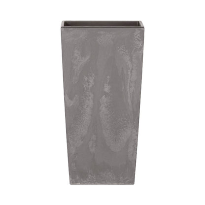 Maceta Alta 35 L Prosperplast Urbi Square Effect De Plástico Con Depósito En Color Gris Claro, 55 (alto) X 29,5 (ancho) X 29,5 (profundo) Cms_0