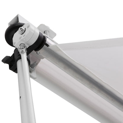 Outsunny Toldo Manual Retráctil 300x150x170-280 Cm Con Altura Ajustable Blanco_3