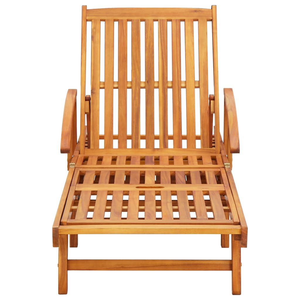 Set De Tumbonas Con Mesita 2 Uds Madera Maciza De Acacia_3