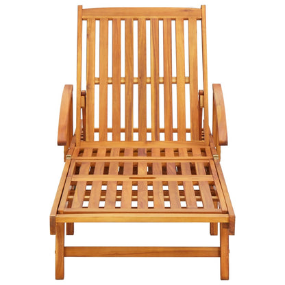 Set De Tumbonas Con Mesita 2 Uds Madera Maciza De Acacia_3
