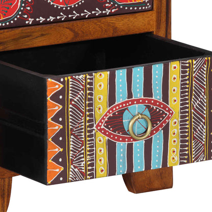 Mesita De Noche 2 Uds 35x35x45 Cm Madera Maciza De Acacia_4