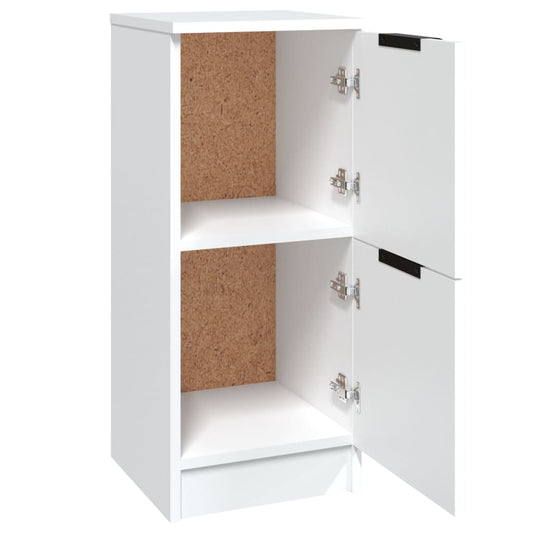 Aparadores 2 Uds Madera Contrachapada Blanco 30x30x70 Cm / Vetonek_0