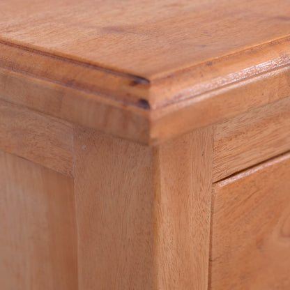 Mesita De Noche Madera Maciza De Caoba_4