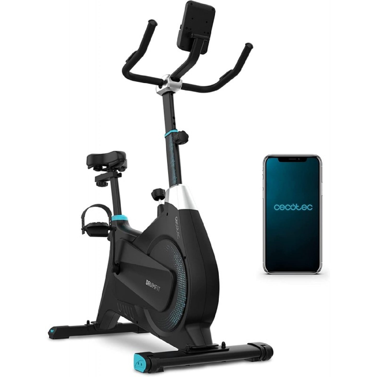 Cecotec Bicicleta Estática Indoor Drumfit Indoor 4000 Magno Connected. Resistencia Magnética Conectividad Bluetooth Sill_0