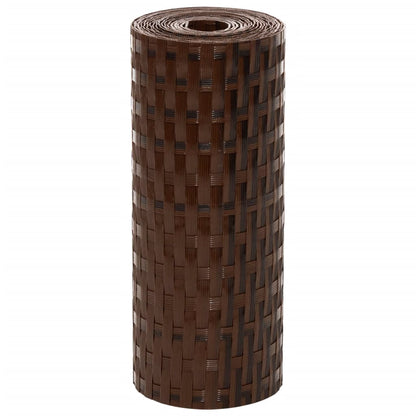 Toldos De Balcón 10 Uds Ratán Sintético Marrón Negro 255x19 Cm / Vetonek_0