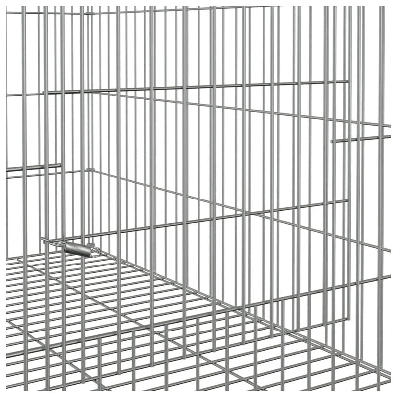Vidaxl Jaula Para Conejos Hierro Galvanizado 78x54x54 Cm_5