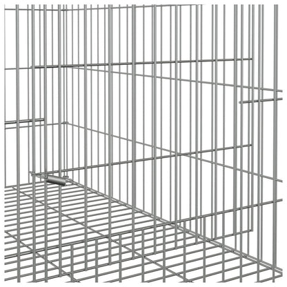 Vidaxl Jaula Para Conejos Hierro Galvanizado 78x54x54 Cm_5