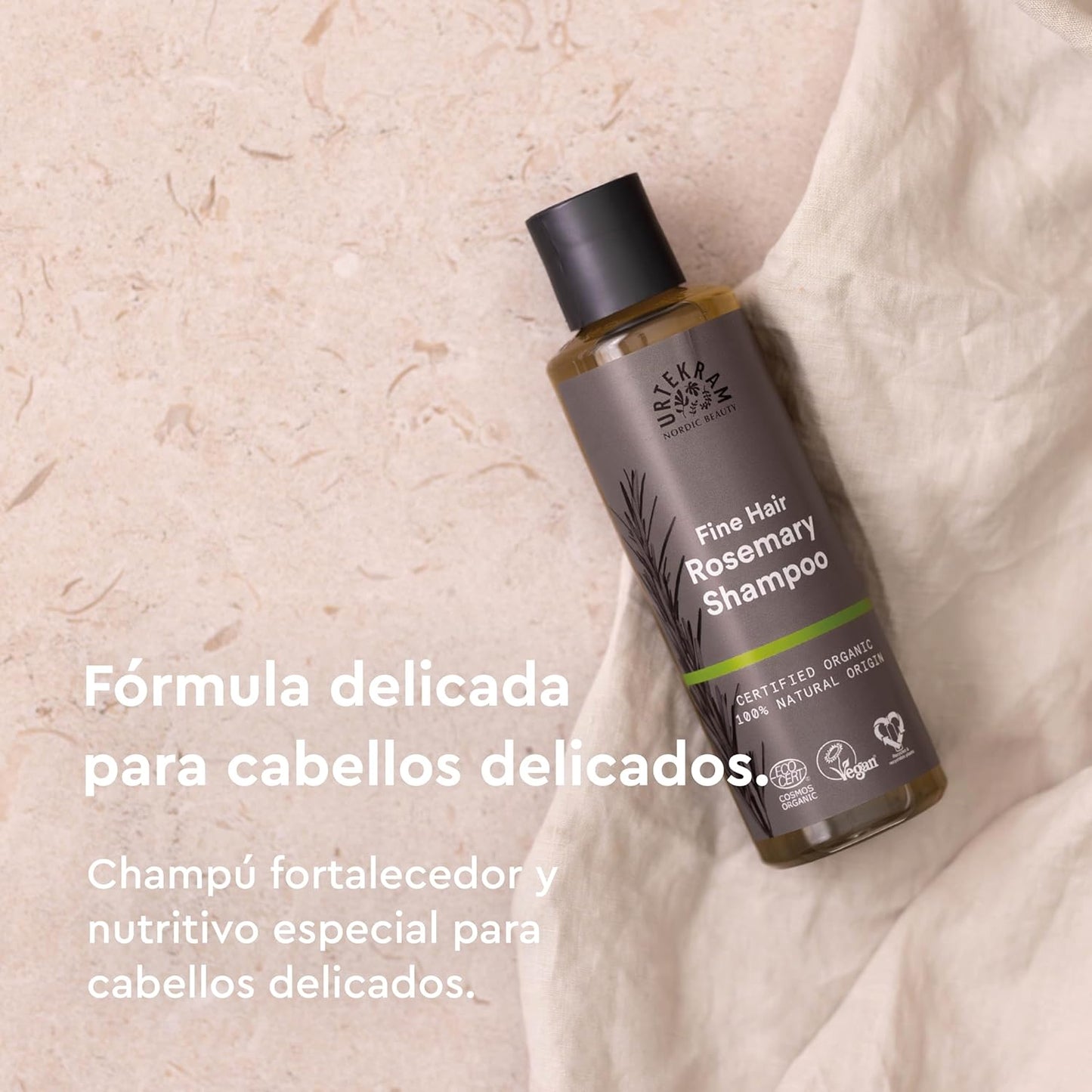 Pack 2x Champú de Romero para cabello fino Urtekram 500 ml